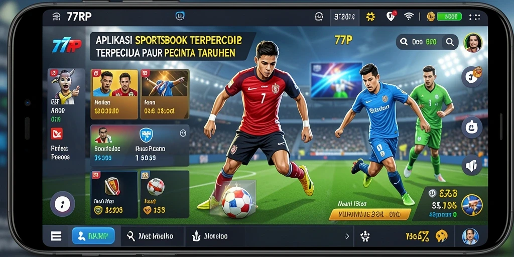 Tampilan menarik dari gameplay taruhan olahraga di 77RP.