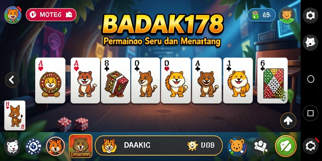 Gameplay menarik yang memperlihatkan aksi domino seru.