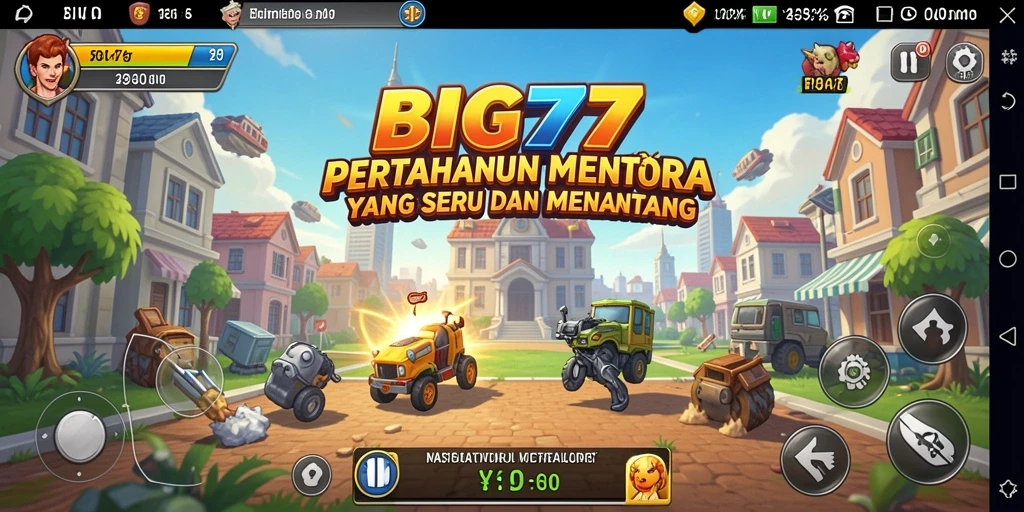 Tangkapan layar menampilkan gameplay menara pertahanan yang strategis dan menegangkan.