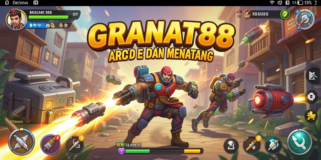 Tangkapan layar gameplay <strong>GRANAT88</strong> menampilkan aksi seru dan visual menarik.