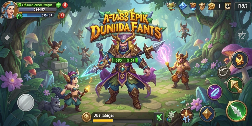 Screenshot gameplay IN88 yang menarik dengan karakter dan pertarungan seru.