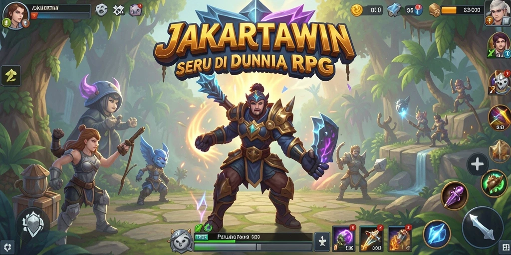 Tampilan menarik dari gameplay RPG JAKARTAWIN.