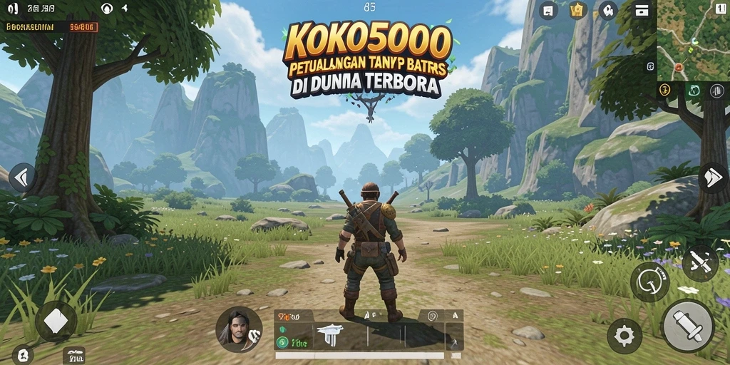 Tangkapan layar menampilkan gameplay penuh aksi di KOKO5000.