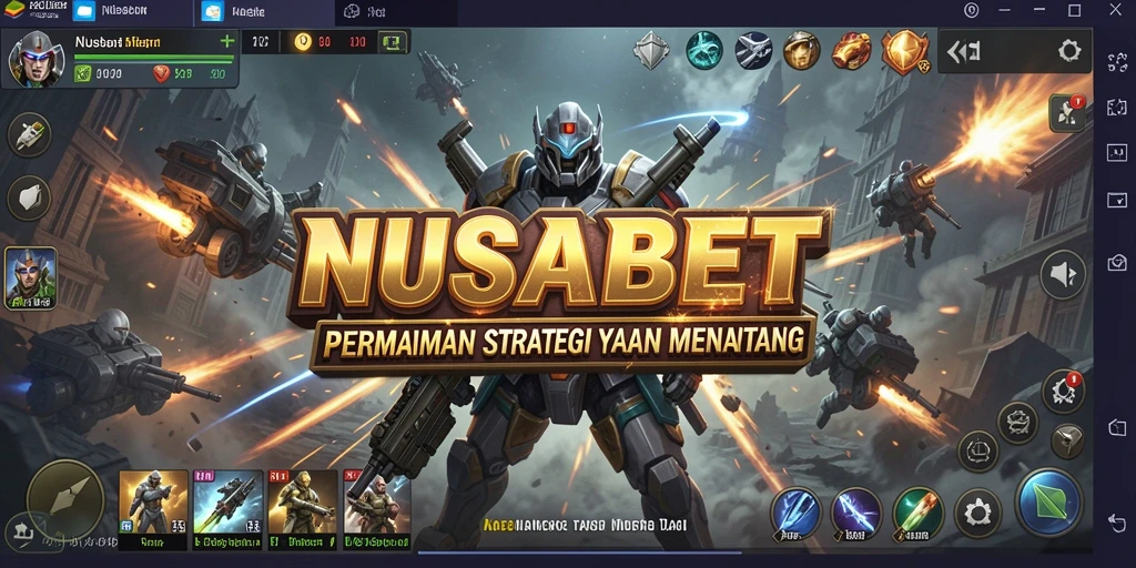 Tampilan gameplay menarik dari NUSABET sebagai game SLG.