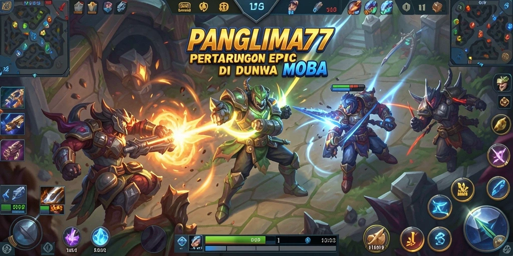 Screenshot gameplay PANGLIMA77 menampilkan aksi pertempuran yang mendebarkan.