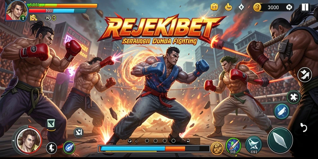 Gameplay <strong>REJEKIBET</strong> yang seru dan penuh aksi dalam pertarungan Fighting.