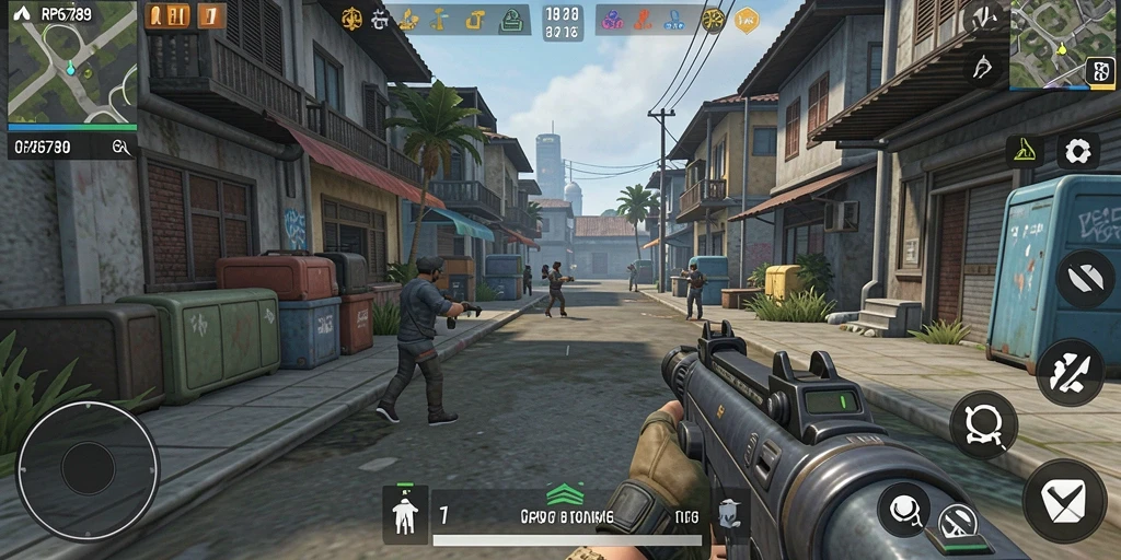 Gameplay seru di RP6789 dengan aksi tembak-tembakan intens.