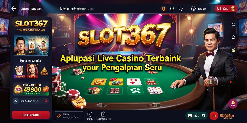 Tampilan gameplay SLOT367 yang mendebarkan dalam suasana Live Casino.