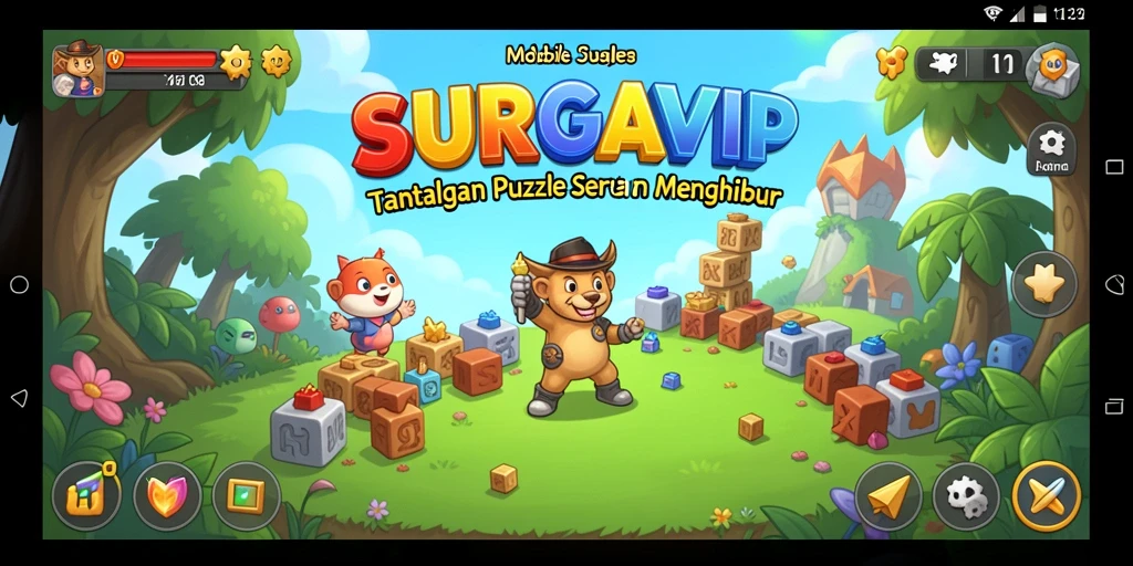 Tangkapan layar menunjukkan gameplay seru dari SURGAVIP.
