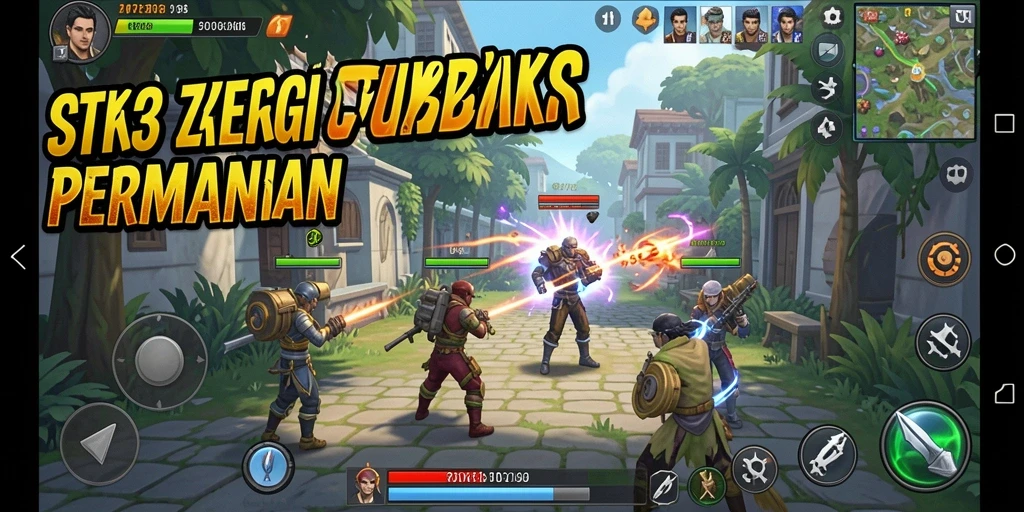 Tampilan gameplay menarik dari ZK3 dengan berbagai strategi yang diterapkan.